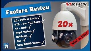4K 8MP 20x Optical Zoom PTZ Outdoor Security Camera from VIKYLIN Specification Review