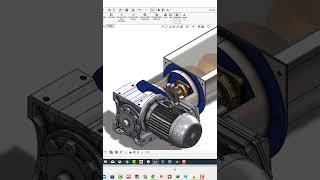 #shorts  -Screw Conveyor in Sheet Metal Assembly  by SW Easy Design #conveyor #shortvideo