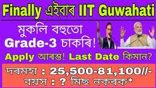 IIT Guwahati Recruitment 2023  Assam govt new vacancy  assam govt jobs new vacancy 2023