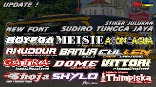 Stiker Julukan Bus Sudiro Tungga Jaya Update • New Font