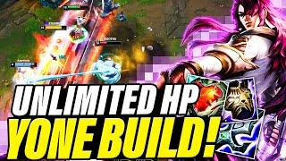 How much HP? Huge stack Heartsteel Yone Build