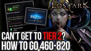 LOST ARK - DO THIS TO ENTER TIER 2 YORN HARMONY SHARDS 460 to 820 ilvl Beginners Guide