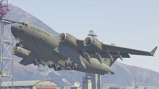 GTA V C-17A Globemaster III  transporting a truck MOD