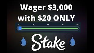 Best Wager Strategy Stake  Dice $3000 with $20 Only  Unlock Rains