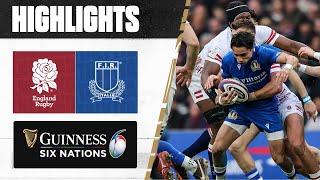 HIGHLIGHTS 󠁧󠁢󠁥󠁮󠁧󠁿 England v Italy   2023 Guinness Six Nations