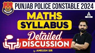 Punjab Police Constable Syllabus 2024  Maths Syllabus Detailed Discussion By Ankush Sir