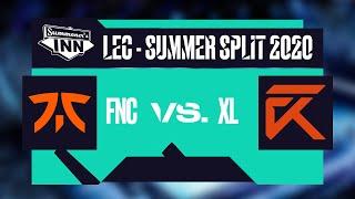 FNC vs  XL  LEC Summer Split 2020 -  Day 3 GER