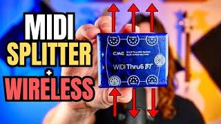 WIRELESS Bluetooth MIDI + MIDI Splitter - WIDI Thru 6 BT - DemoReview