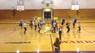 Pep band Salsa & chimps 1st halftime show rehearsal