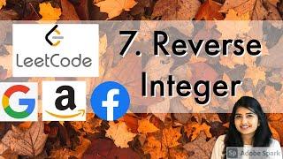 Leetcode 7 Reverse Integer