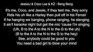 JessieJ & Coco Lee & KZ TanDingAn - Bang Bang Lyrics Chinese Version  The Singer 2018 