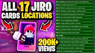 *NEW* How To Find All 17 JIRO CARDS Locations In Roblox Death Ball Jiro Card Hunt
