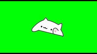 Happy Cat - Green Screen Video For Video Editing - Animated GIF