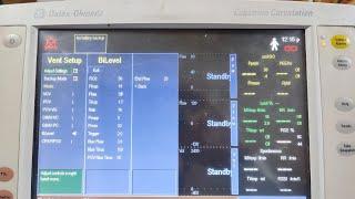 Ventilator settings in Hindi FT. GE Datex Ohmeda Engstrome Carestation Hospital Ventilator ICU mode
