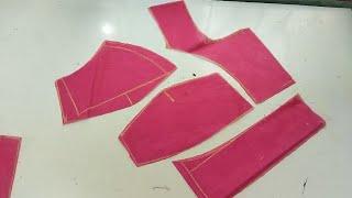 40 size Boatneck + Double katori blouse cutting.