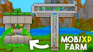 Easiest Mob XP Farm For Minecraft Bedrock 1.21 No Spawner