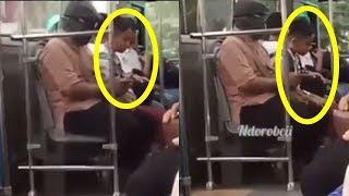 Gerak-geriknya Jadi Perhatian Ternyata Siswa SD Ini Salat Ashar di Dalam Bus saat Pulang Sekolah