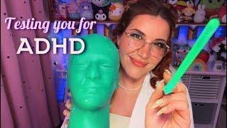 ASMR ••• Testing you for ADHD  NEW TESTS