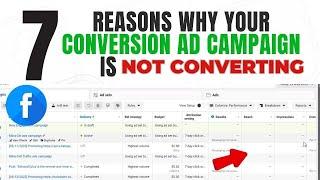 Why your Facebook Conversion ad campaign is not converting