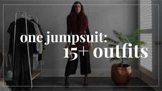 One Jumpsuit 15+ Outfit Ideas  How to Style Wardrobe Essentials  Capsule Closet