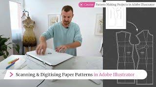 Easy Digitization of Paper Patterns in Adobe Illustrator