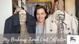 reviewing My Burberry Trench Coat Collection