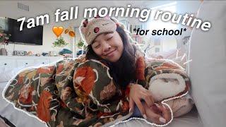 7am FALL morning routine  senior in high school