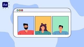 Explainer Web Users Animation in After Effects Tutorials