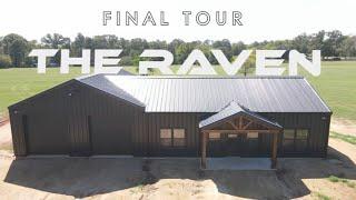 Unveiling The Raven 1280 sq ft Barndominium & 1180 sq ft Workshop Full Tour