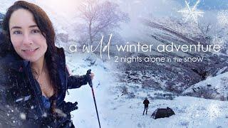 2 Nights Alone in the Snow - a Solo Winter Adventure Wild Camping & Hiking in the Mountains