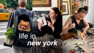 NYC after 35  mid-year chatty reset dyi clay lamp new camera unboxing