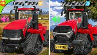 Case IH Quadtrac Comparison with Engine Sound  FS20 Vs FS23