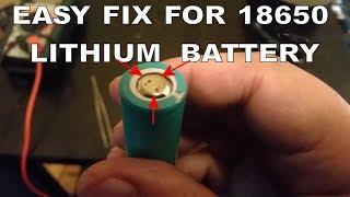 EASY FIX FOR A DEAD NOT CHARGING LITHIUM 18650 BATTERY FROM A CORDLESS TOOL BATTERY PACK - PART 2