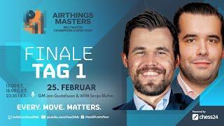 Finale Tag 1 - Carlsen vs Nepo  Airthings Masters 2022  mit GM Jan Gustafsson und WIM Sonja Bluhm