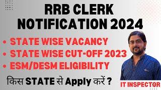 RRB Clerk Notification 2024  IBPS RRB Clerk Cut-Off 2023 