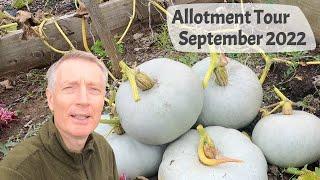 September 2022 Allotment Tour - Harvesting Elephant Garlic & Squash & Preparing For Winter