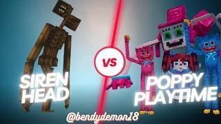 Poppy Playtime Vs Siren Head  @BendytheDemon18  minecraft addon