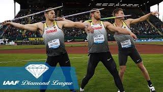 The 8 furthest javelin throws in IAAF Diamond League history