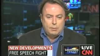 Christopher Hitchens  On CNN discussing U N  Anti Blasphemy Resolution