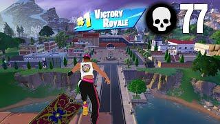 77 Elimination Solo vs Squads Wins Fortnite Chapter 5 Season 2 Ps4 Controller Gameplay