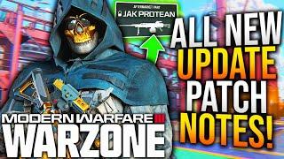 WARZONE All NEW UPDATE PATCH NOTES & GAMEPLAY CHANGES MOVEMENT NERF Aftermarket Update & More