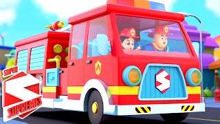Fire Truck Song  The Big Red Fire Truck  Firefighters Song  Nursery Rhymes with Super Supremes