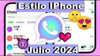 Whatsapp Estilo Iphone  VOLVIÓ WHATSAPP Estilo Iphone  Ultima versión 2024 