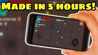 How I Made a MOBILE GAME using my MOBILE PHONE in 5 hours