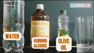 Olive oil 70% ethanol hand sanitizer from rubbing alcohol