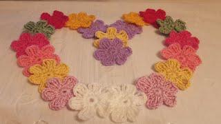 ЦВЕТОК ВЯЗАНЫЙ КРЮЧКОМ.. CROCHET FLOWER. КРЮЧОКДА ГУЛ ТУКИЙМИЗ  