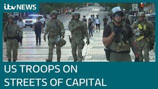 US military deploys across Washington amid protests  ITV News
