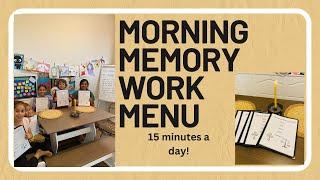 Morning Memory Work Menus in 15 Min a Day