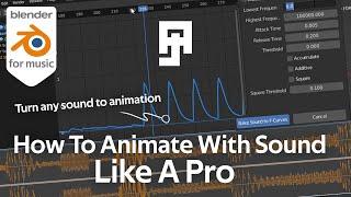 Want to animate with sound in Blender 3D? Bake sounds to F Curves like a pro Blender 3.+