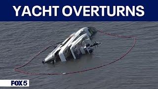 Yacht overturns on Chesapeake Bay 5 onboard safely brought to shore